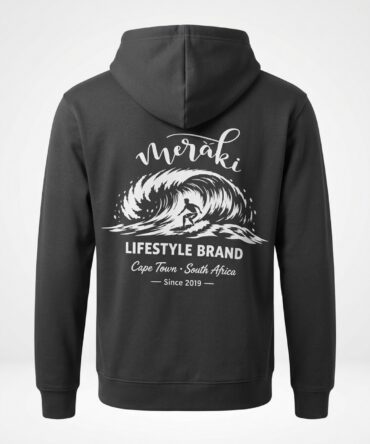 Pirate Black Vintage Surf Hoodie