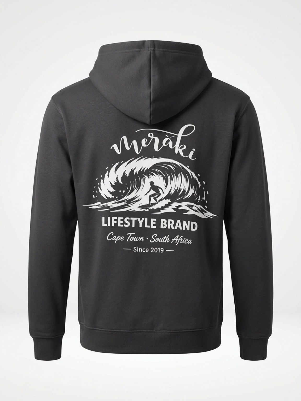 Pirate Black Vintage Surf Hoodie