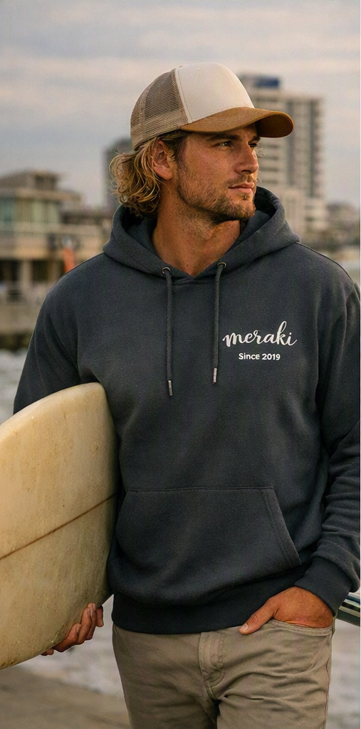 Pirate Black Vintage Surf Hoodie - Image 4