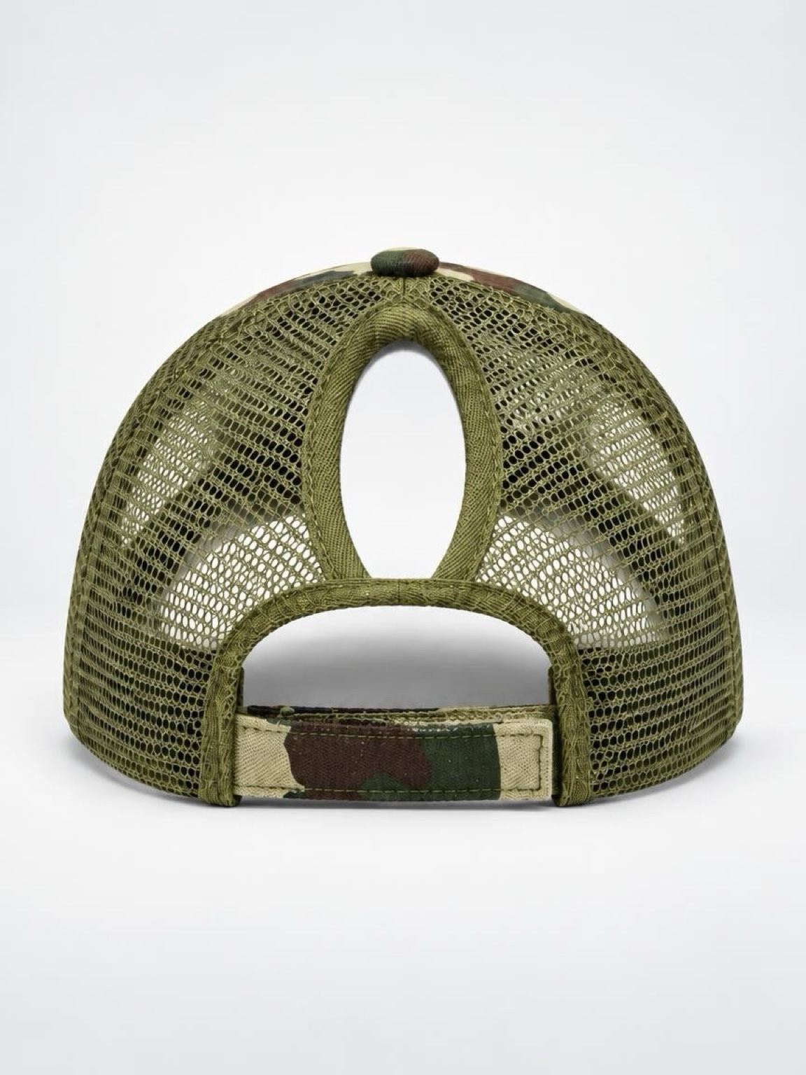 Trucker Cap - Camo Girl Ponytail - Image 3